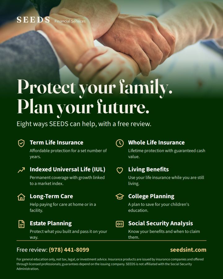 SEEDS Financial Services flyer