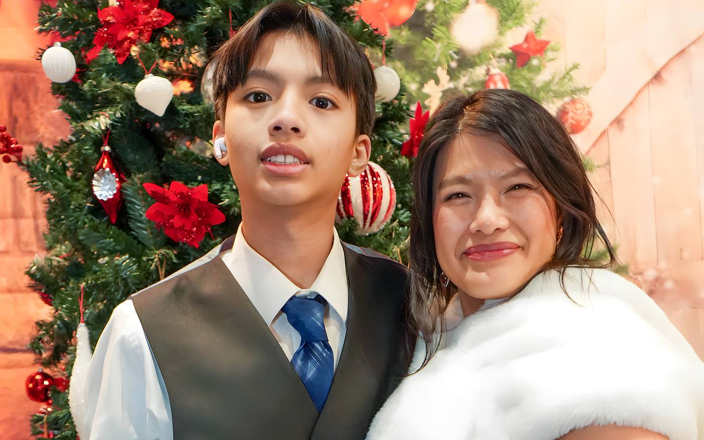 A SEEDS family at the holiday gala