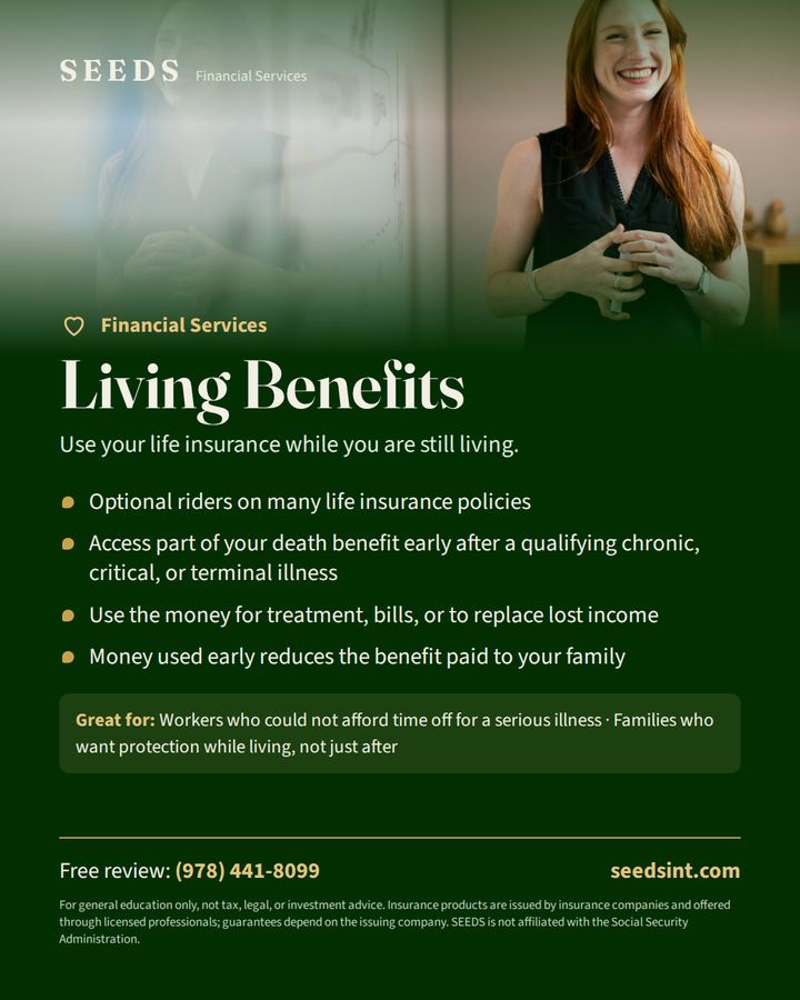 Living Benefits flyer