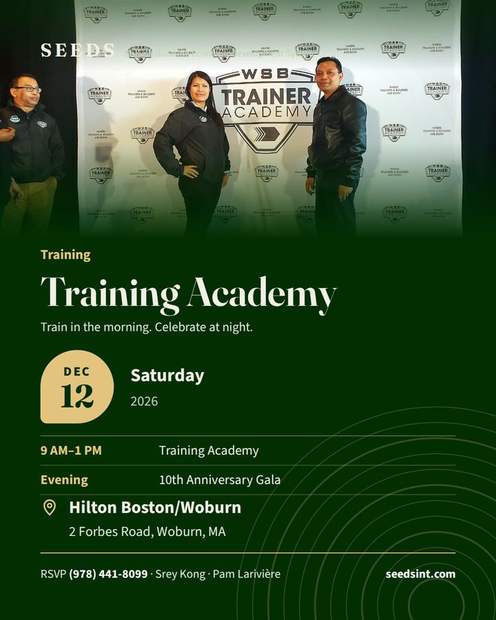 Training Academy flyer