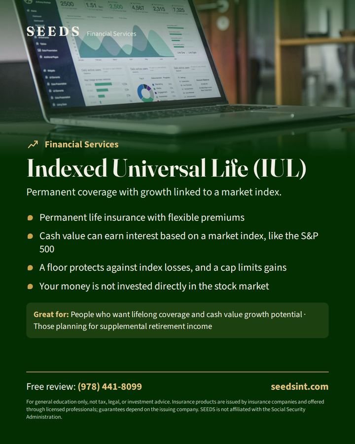 Indexed Universal Life (IUL) flyer