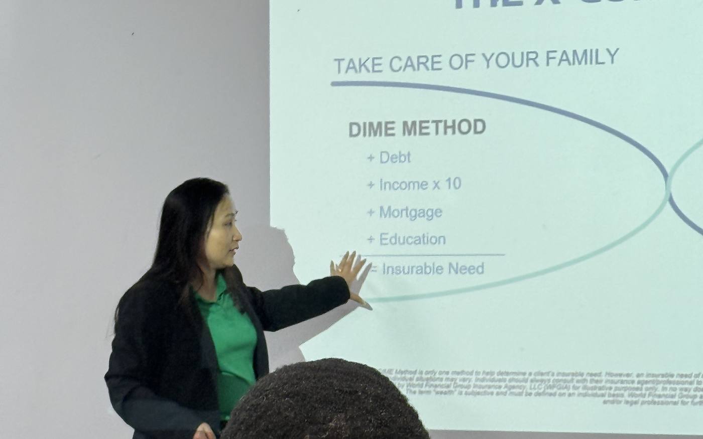A SEEDS teacher explaining the X-Curve to students