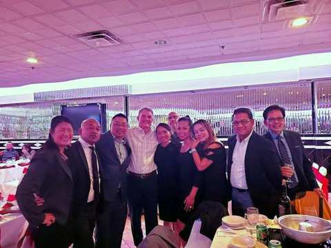 Celebrating together at the gala