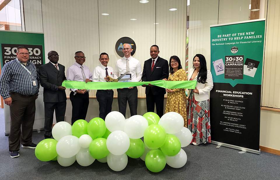 Financial education center ribbon cutting