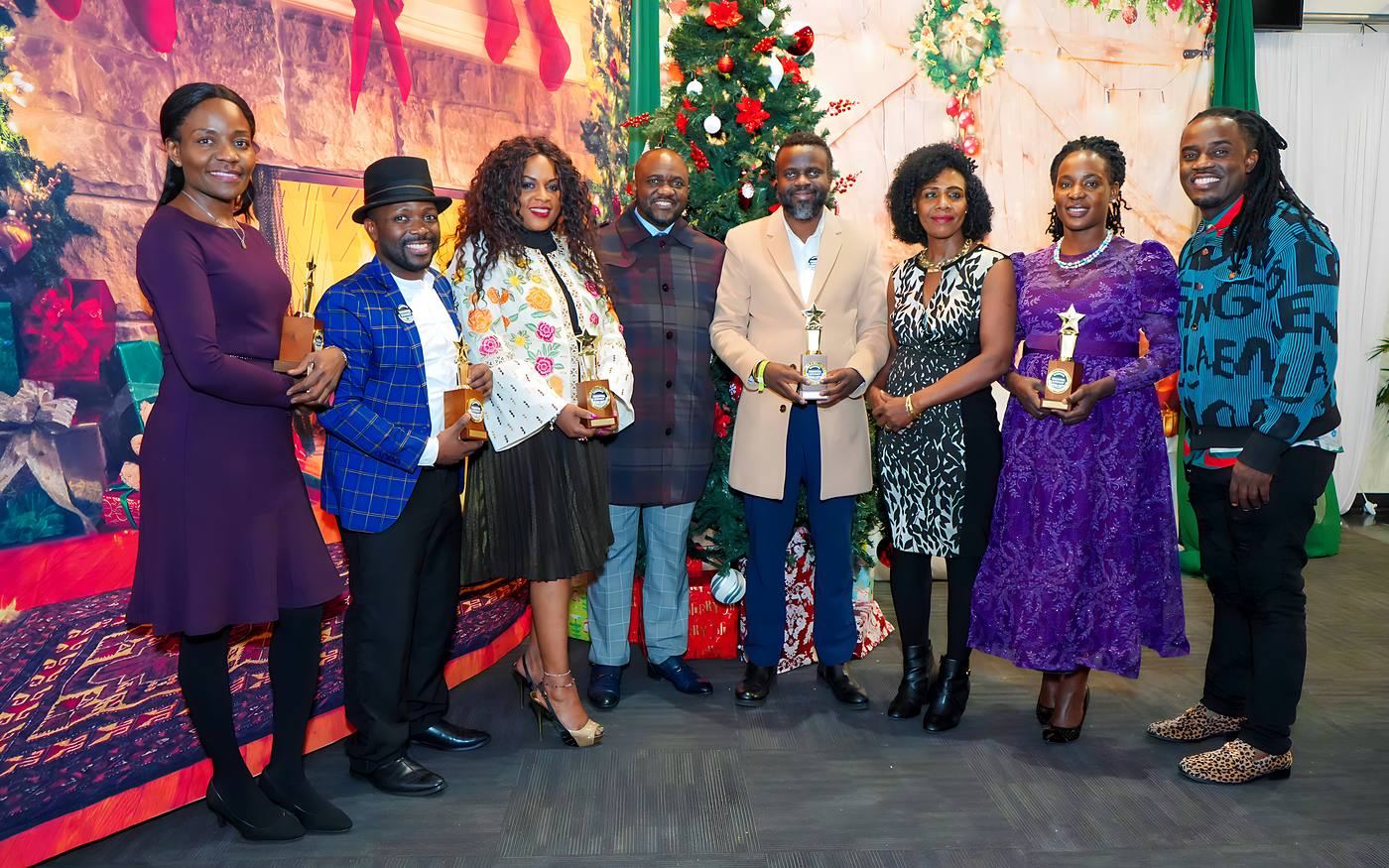 SEEDS leaders receiving awards