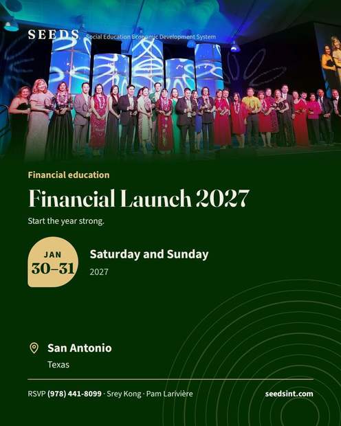 Financial Launch 2027 flyer